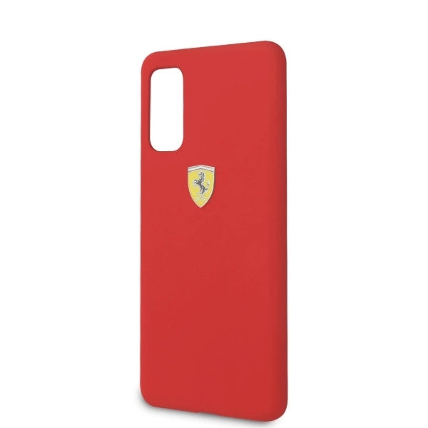 Ferrari Silicone Case for Samsung Galaxy S20 - Red_4