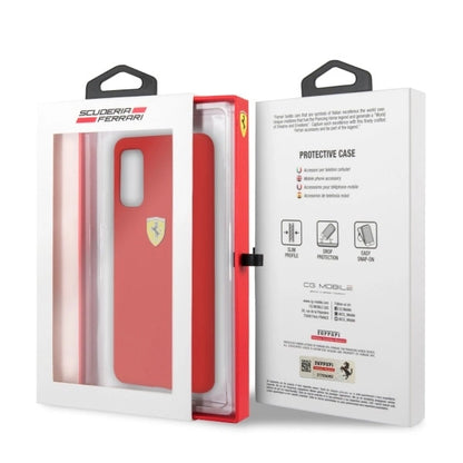 Ferrari Silicone Case for Samsung Galaxy S20 - Red_6