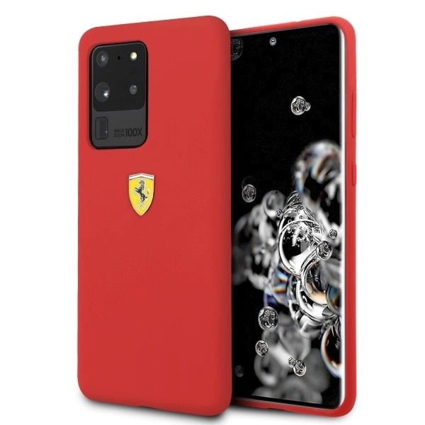 Ferrari Hardcase FESSIHCS69RE S20 Ultra G988 red/red Silicone_0