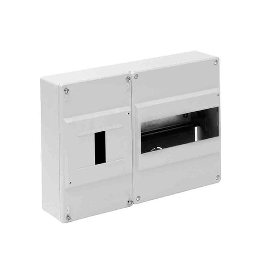 Caixa para distribuiÃ§Ã£o 1 icp+7 elementos branco 227x188x55mm solera (retractilado) 697b_0