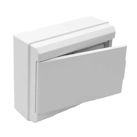 Caixa com tampa para distribuÃ§Ã£o 1 a 4 icp+8 elementos branco 277x188x55mm solera (retratilado) 697cb_0