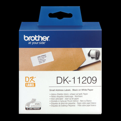 Brother DK-11209 cinta para impresora de etiquetas Negro sobre blanco_1