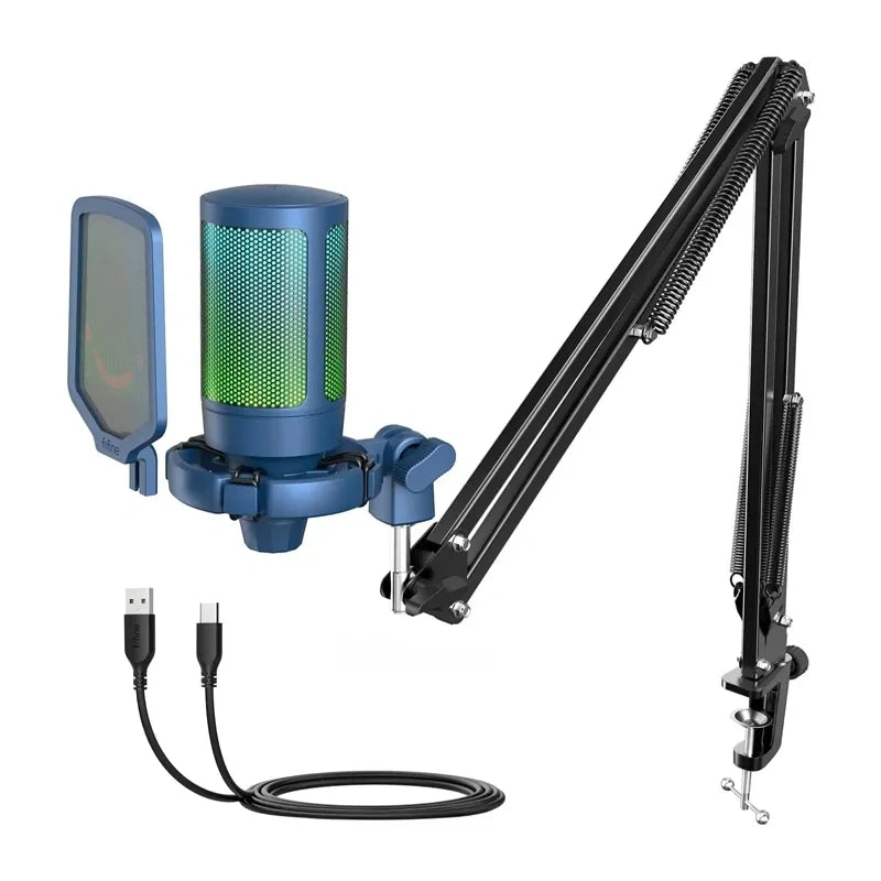Fifine A6T Gaming Microphone (Blue)_0