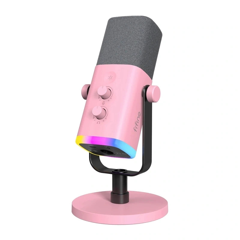 Fifine AM8 Gaming Microphone (Pink)_1