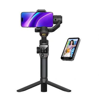 AOCHUAN S3 Gimbal with Additional Screen (Black)_0