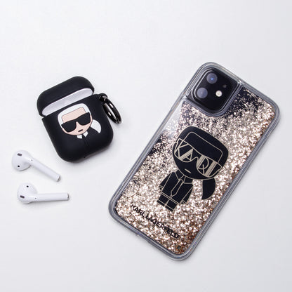 Case for AirPods 1 / 2 Karl Lagerfeld Silicone Ikonik - black_7