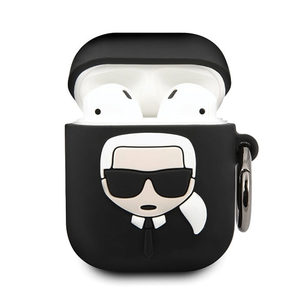 Case for AirPods 1 / 2 Karl Lagerfeld Silicone Ikonik - black_8