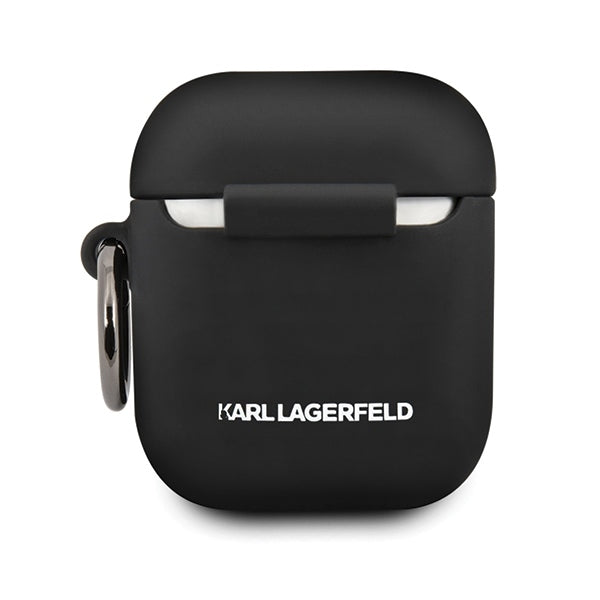 Case for AirPods 1 / 2 Karl Lagerfeld Silicone Ikonik - black_9