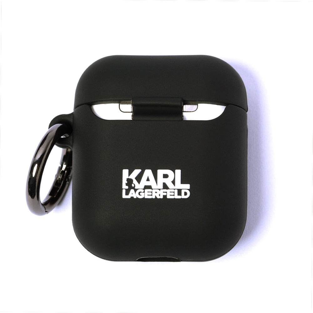 Case for AirPods 1 / 2 Karl Lagerfeld Silicone Ikonik - black_1