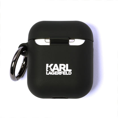 Case for AirPods 1 / 2 Karl Lagerfeld Silicone Ikonik - black_1