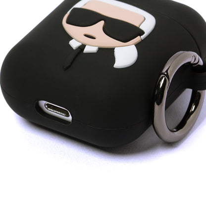 Case for AirPods 1 / 2 Karl Lagerfeld Silicone Ikonik - black_4