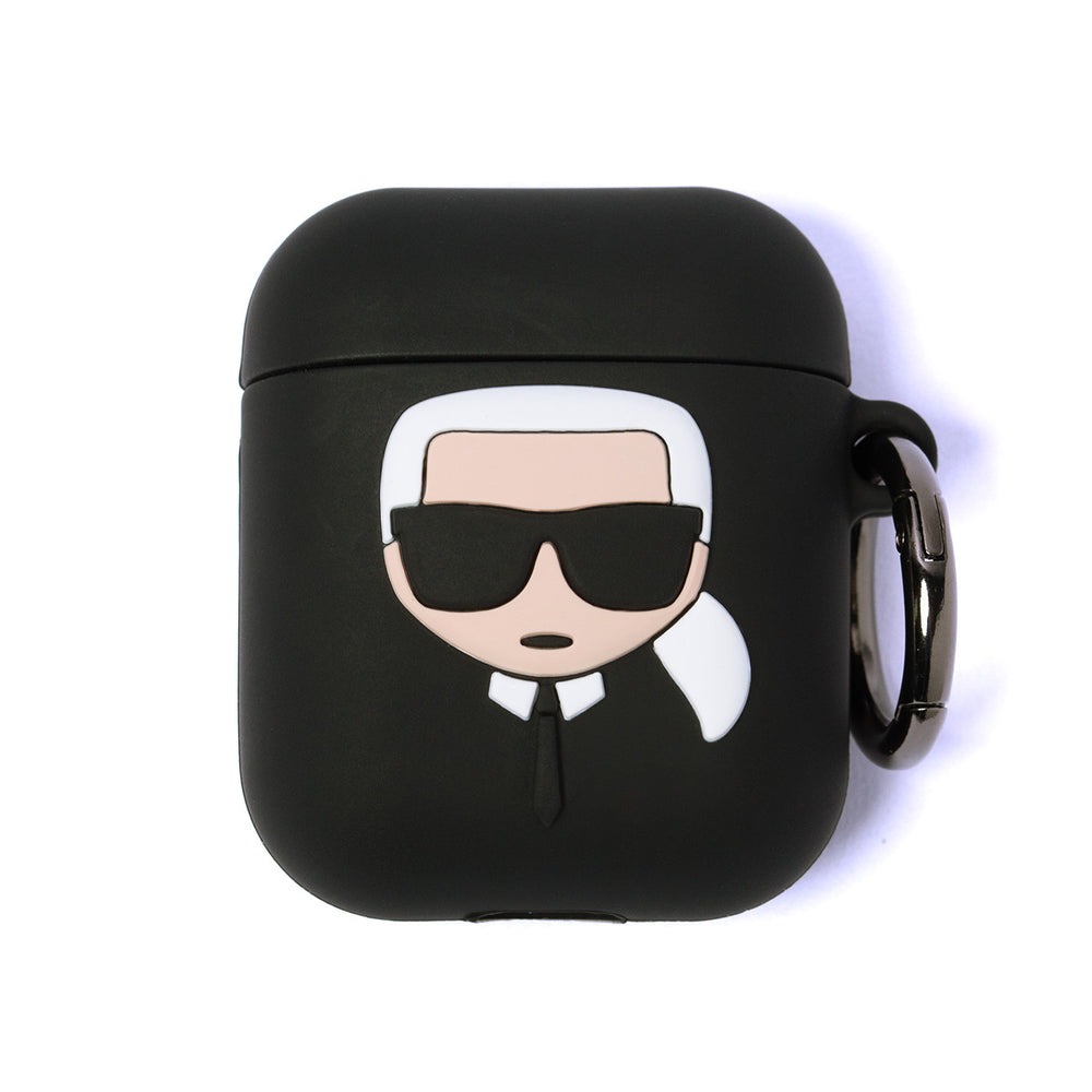 Case for AirPods 1 / 2 Karl Lagerfeld Silicone Ikonik - black_5