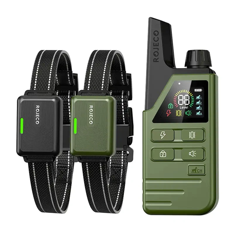 Training collar Rojeco DOG800 2 collars_0