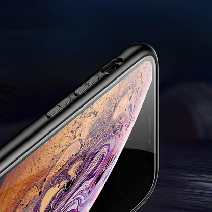 Color Glass Case Durable Cover with Tempered Glass Back and camera cover iPhone 11 Pro Max pattern 1_6