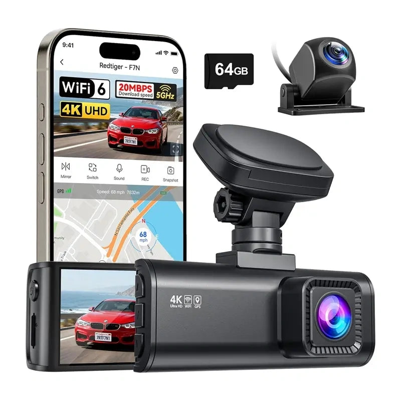 REDTIGER F7N WiFi 4K + 1080p Dash Cam_2