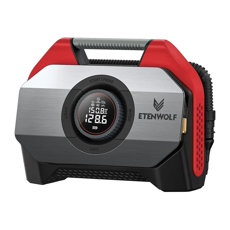 Etenwolf S6 Car Air Compressor, 11.03 bar, 19,200 mAh (red)_0