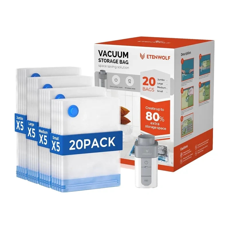 Etenwolf VB03 1500mAh Vacuum Bags with Pump_0