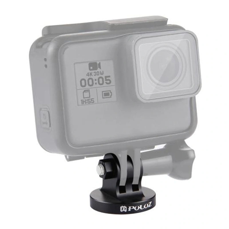 Puluz Mount with 1/4" CNC Thread for Action Cameras (Black)_0