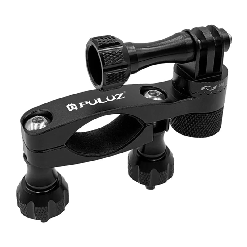 Puluz Aluminum Handlebar Mount with 360-Degree Rotation for Action Cameras (Black)_1