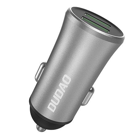Dudao 3.4A smart car charger 2x USB silver (R6S silver)_0