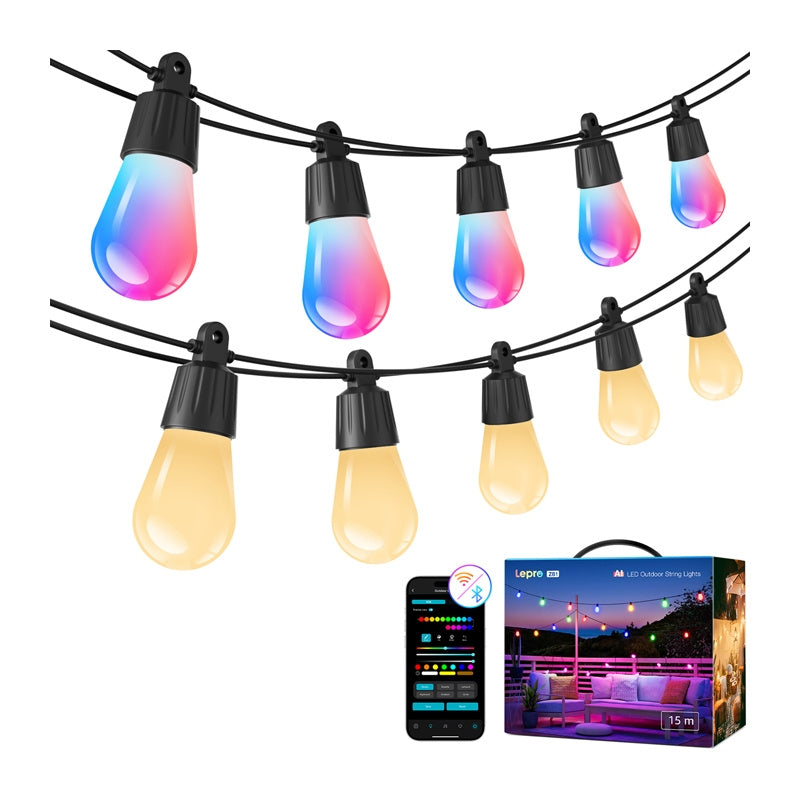 LEPRO ZB1-15 Wi-Fi String Lights, 15 m_1