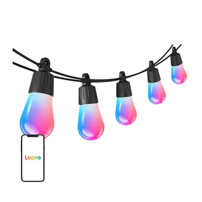 Luzes de String Wi-Fi LEPRO / 30 m / Preto / ZB1-30_1