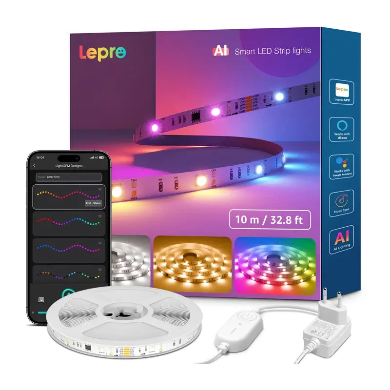 Tira LED Lepro S2 / RGBIC / 10m / Wi-Fi Bluetooth_1