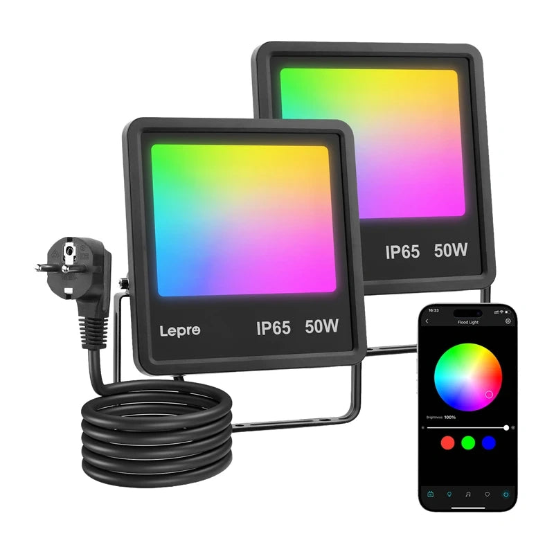 Projector Floodlight LEPRO / Preto / F1-50-EU-2_1