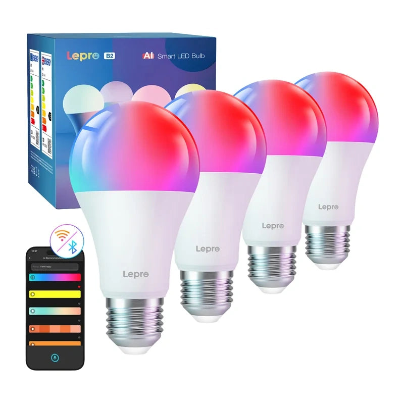 Lâmpada LED Wi-Fi Lepro / E27 / Branco / B2-EU-4_2