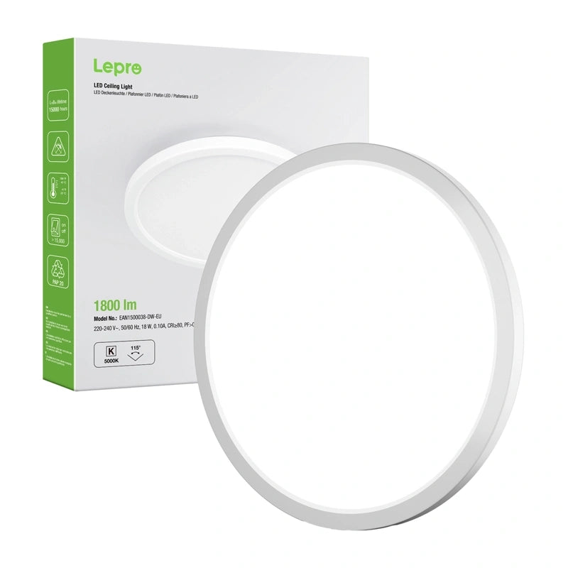 Lepro 1500038 Ceiling Light, 18W, 1800 lm_1