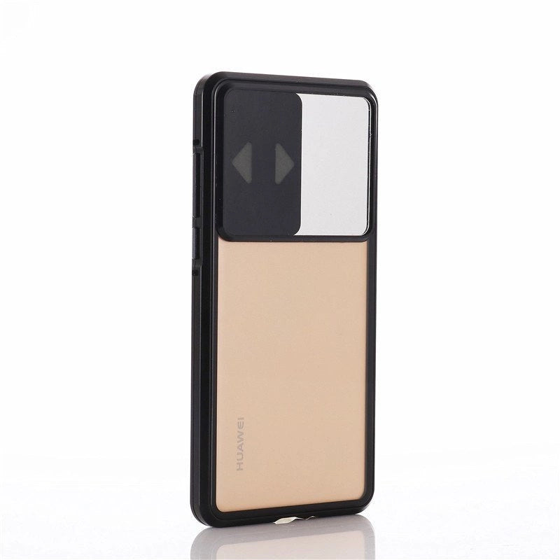 Wozinsky Magnetic Cam Slider Case Full Body Cover built-in front glass lens rotector for Huawei P40 black_4