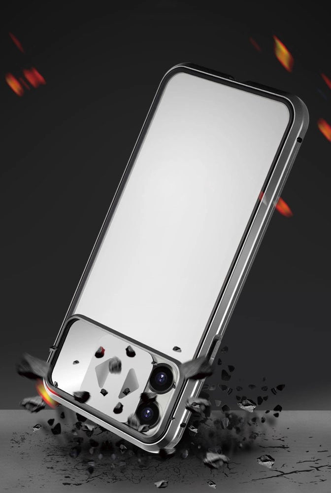 Wozinsky Magnetic Cam Slider Case Full Body Cover built-in front glass lens rotector for Huawei P40 black_12