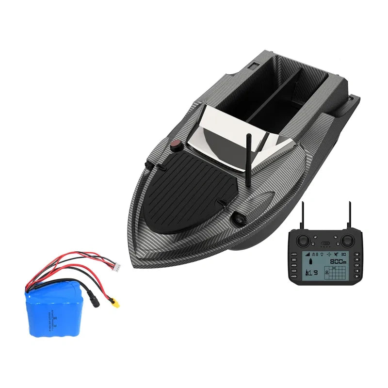 FLYTEC V080 Bait Boat with Finder + Battery_0