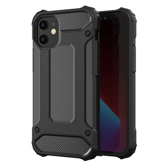 Hybrid Armor Case Tough Rugged Cover for iPhone 12 Pro Max black_0