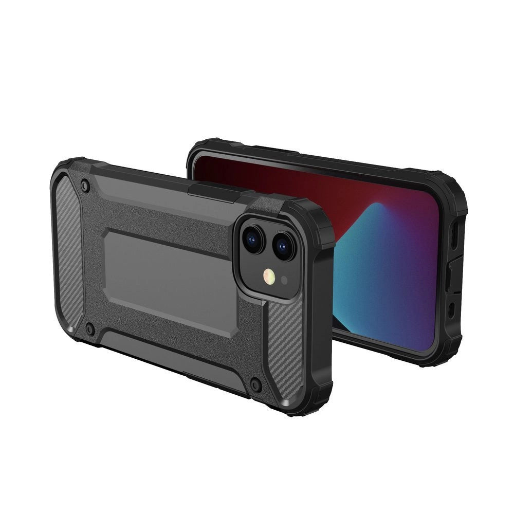 Hybrid Armor Case Tough Rugged Cover for iPhone 12 Pro Max black_1