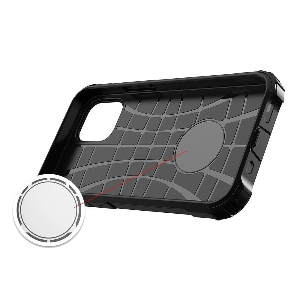 Hybrid Armor Case Tough Rugged Cover for iPhone 12 Pro Max black_4