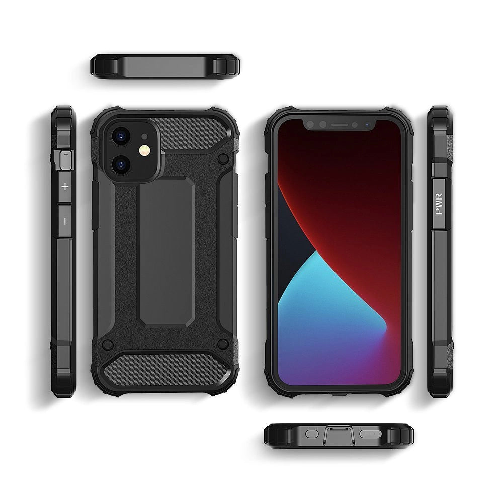 Hybrid Armor Case Tough Rugged Cover for iPhone 12 Pro Max black_7
