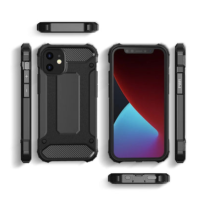 Hybrid Armor Case Tough Rugged Cover for iPhone 12 Pro Max black_7