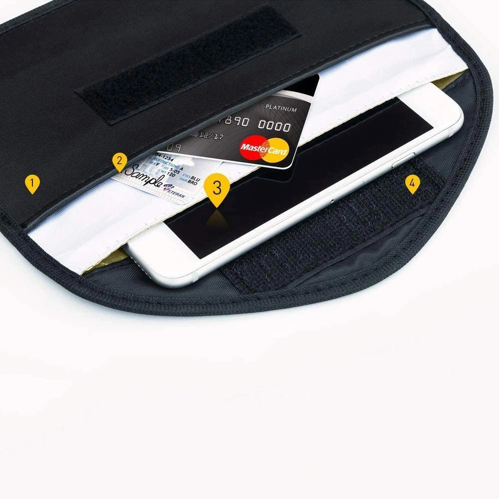 Anti-theft Case for Car Keys Phone Radio Blocking Faraday Box Faraday Cage 20cm x 11cm Black_11
