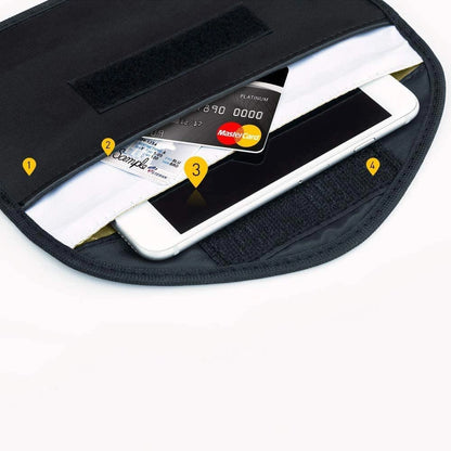 Anti-theft Case for Car Keys Phone Radio Blocking Faraday Box Faraday Cage 20cm x 11cm Black_11