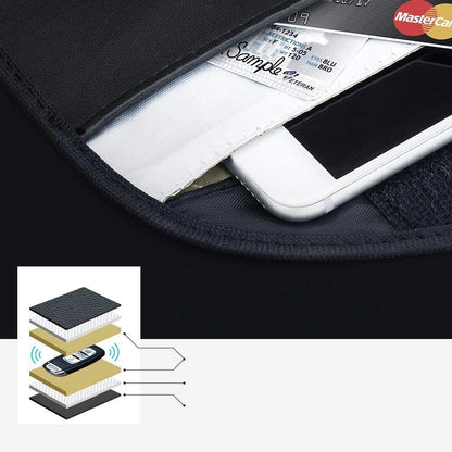 Anti-theft Case for Car Keys Phone Radio Blocking Faraday Box Faraday Cage 20cm x 11cm Black_13
