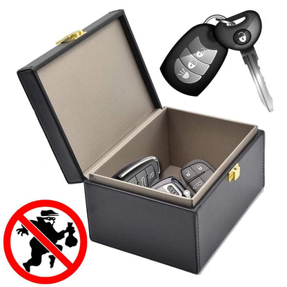 Signal blocking chest Radio blocking Faraday Box for car keys smartphone black_0