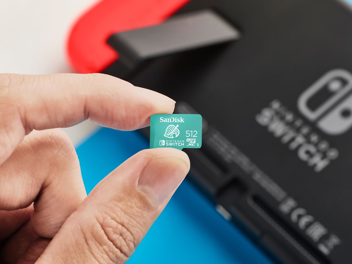 Cartão de Memória SanDisk 512GB MicroSDXC U1 Nintendo Switch