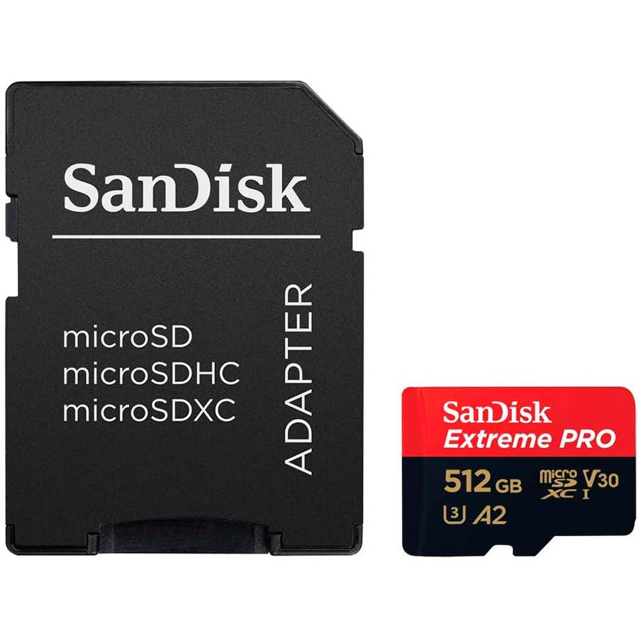 Cartão de Memória microSDXC SanDisk Extreme PRO 512GB (200MB/s) UHS-I, U3, V30, A2 + Adaptador SD_4