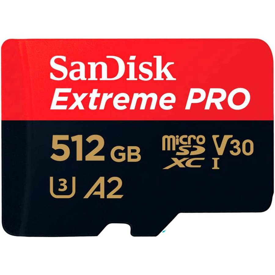 Cartão de Memória microSDXC SanDisk Extreme PRO 512GB (200MB/s) UHS-I, U3, V30, A2 + Adaptador SD_3