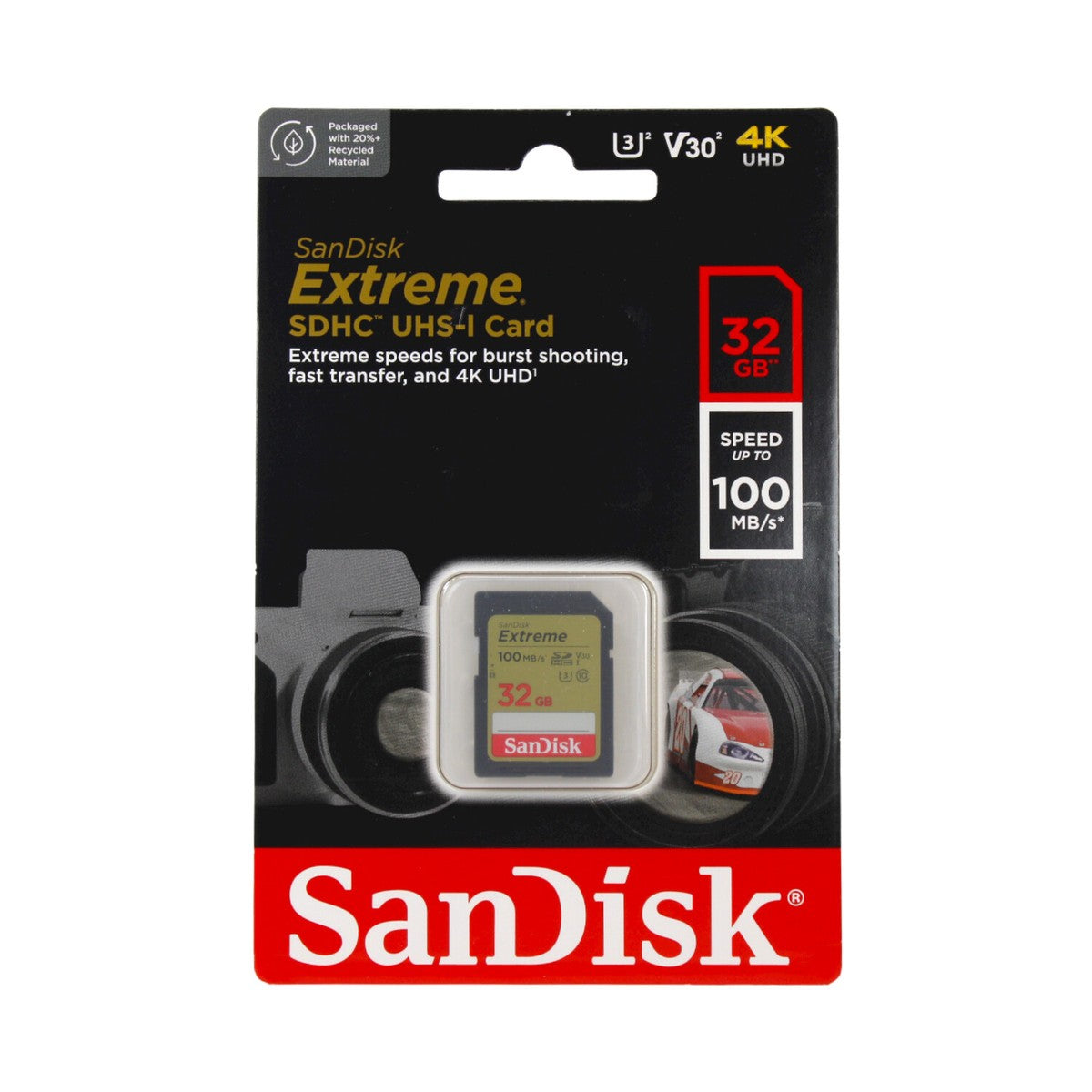Cartão de Memória SDHC Sandisk Extreme V30 32GB