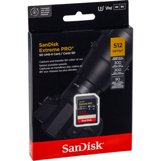 Cartão de Memória SanDisk ExtremePRO / 512GB / UHS-II / 300MB/s / SDSDXDM-512G-GN4IN_0