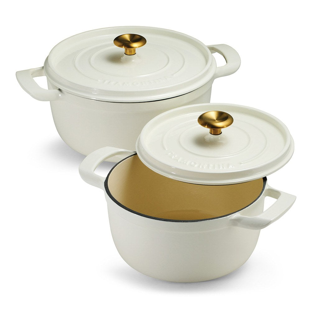 Panela com tampa de ferro fundido esmaltado, latte, 22 cm / 3,7 l_0