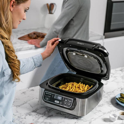 Fritadeira Air Fryer (Sem Óleo) Ninja AG301EU Foodi Grill 5.8L 1750W Preta