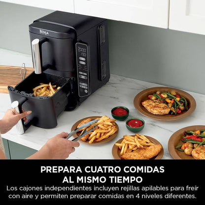 Fritadeira Air Fryer (Sem Óleo) Ninja SL300EU Double Stack 7.6L 2470W Preta